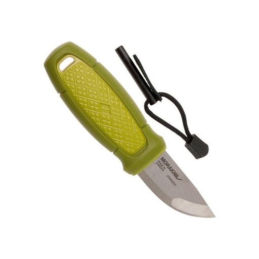 Нож Morakniv Eldris нержавеющая сталь зеленые ножны фото 1