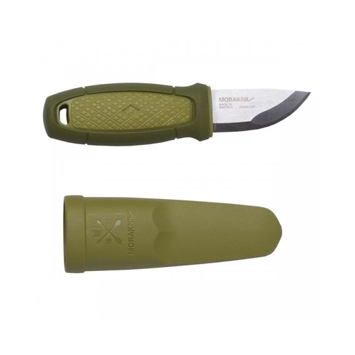 Нож Morakniv Eldris нержавеющая сталь зеленые ножны фото 1