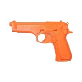 Пистолет тренировочный резиновый Beretta92 оранжевый