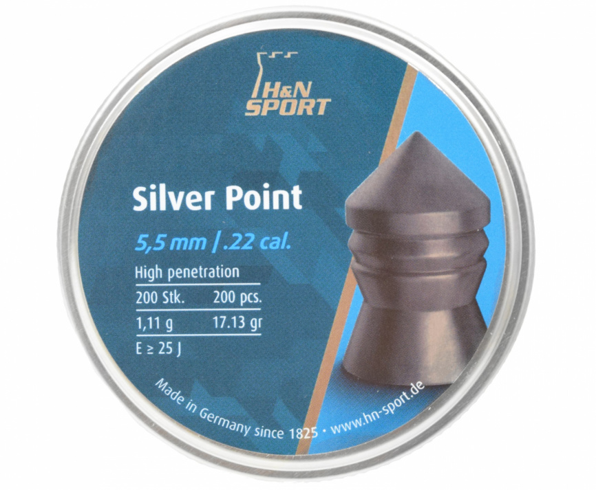Пульки пн.H&N Silver Point 5.5 (200шт) фото 1