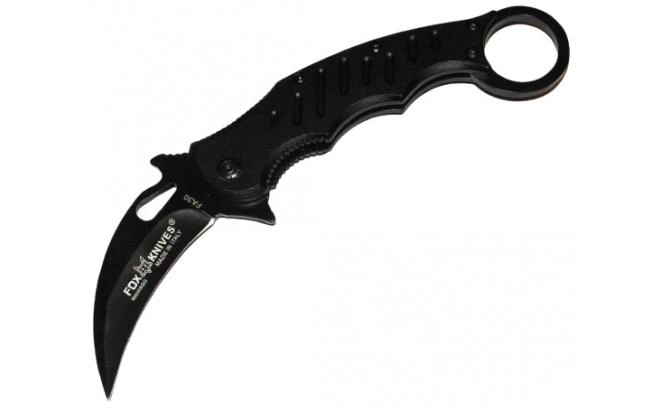 Нож складной FA30H Карамбит черный фото 1