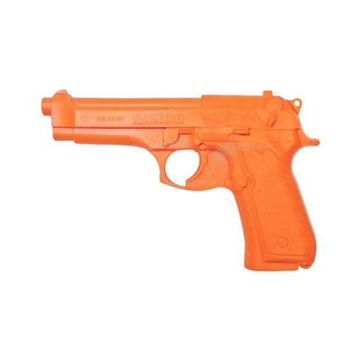 Пистолет тренировочный резиновый Beretta92 оранжевый фото 1