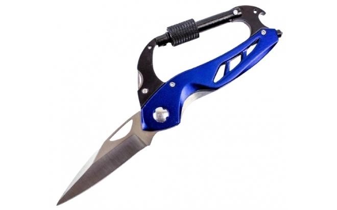 Нож складной 20800L карабин синий фото 1