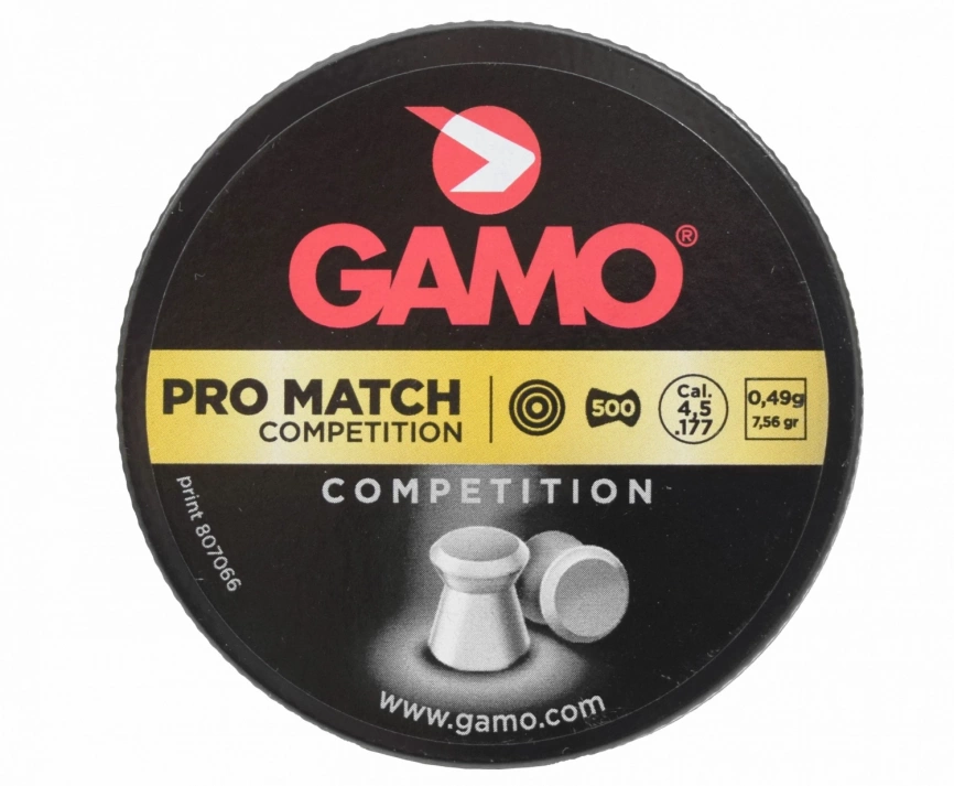 Пульки пн.GAMO PRO-Match 4.5(250шт)0.49 фото 1