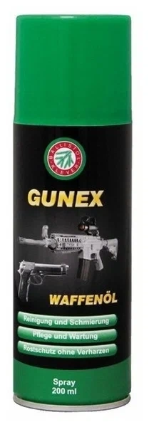 Масло оруж. GUNEX Waffenol spray 200ml. фото 1